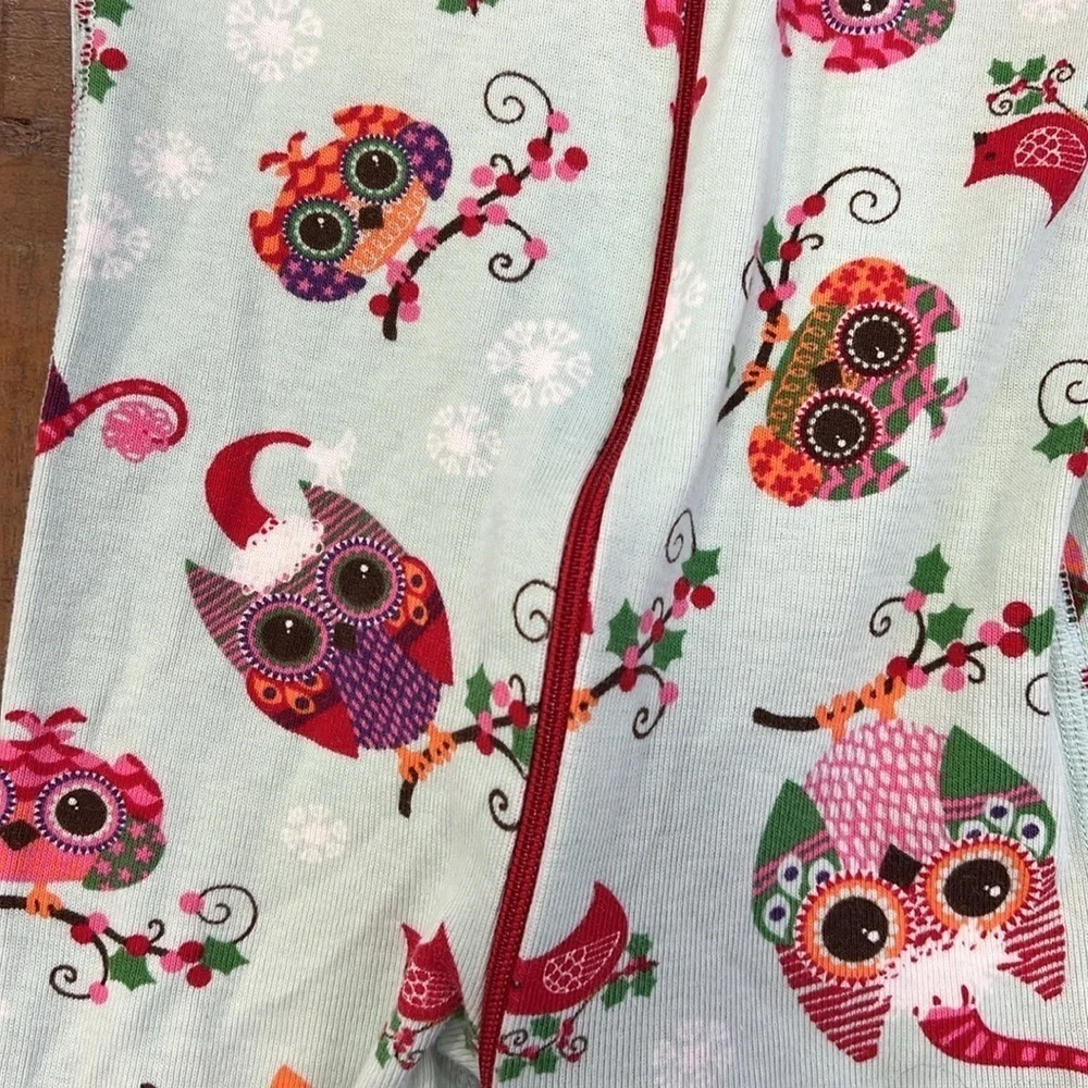 Hanna andersson holiday owl pajamas